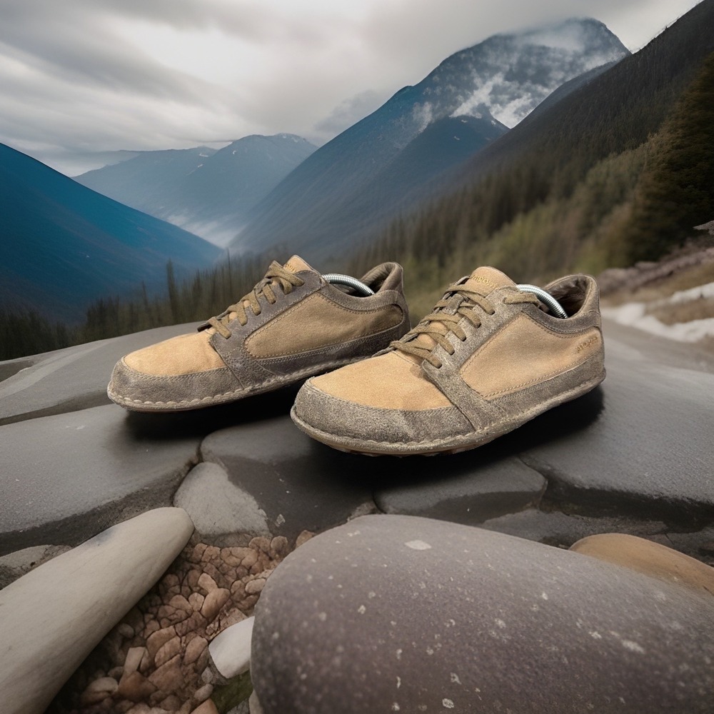 Patagonia Tawa Cardamom Men's 10 Hiking Sneaker Shoes T51079 Brown Hemp Leather